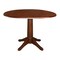 International Concepts Round 42 in Round Dual Drop Leaf Pedestal Table, 30.3 inH, Espresso, 42 W, 42 L, 30.3 in H, Wood K581-42DPT-27B - alternate 1